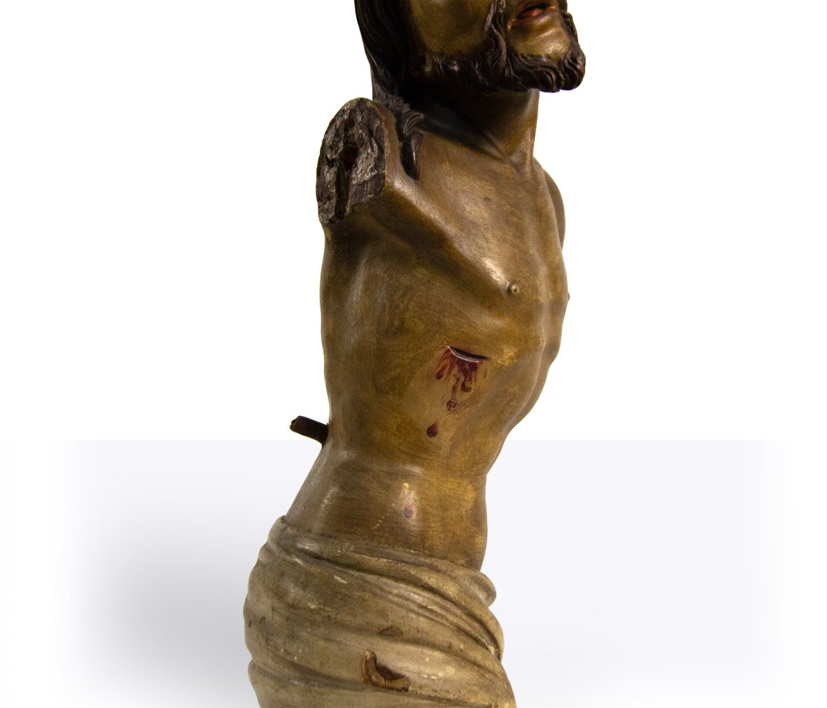 Scultura in legno policroma, XVIII secolo-photo-3