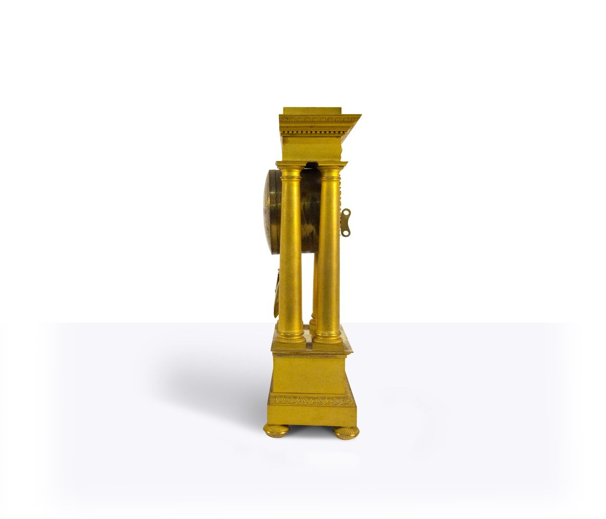 Orologio a portico in bronzo dorato, Francia, prima metà del XIX secolo-photo-1