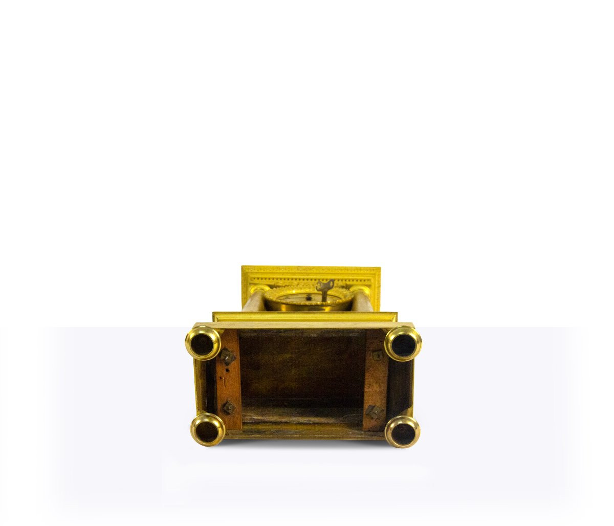 Orologio a portico in bronzo dorato, Francia, prima metà del XIX secolo-photo-2