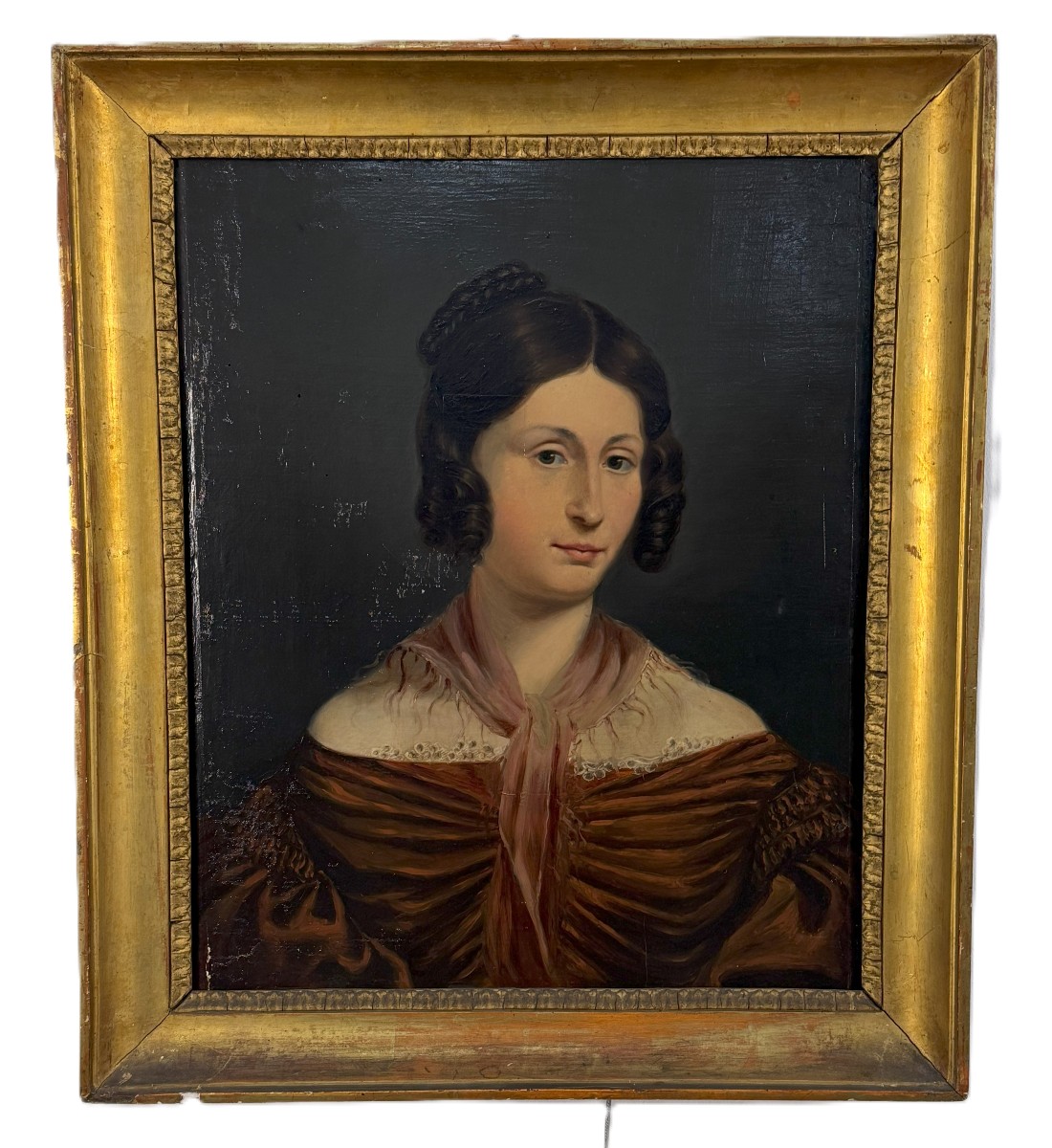 Anonimo del primo quarto del  XIX secolo,  "Ritratto di gentildonna",