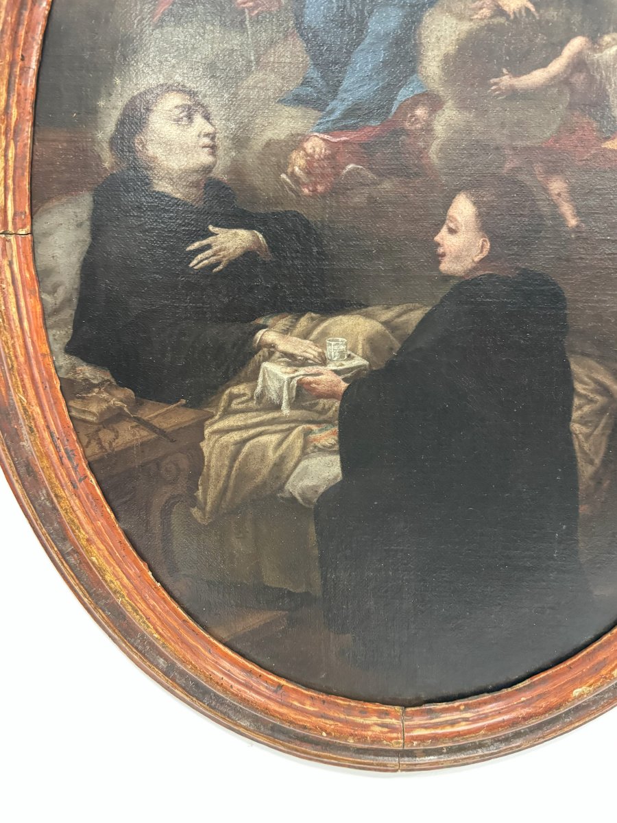 Anonimo del XVIII secolo,  "Trapasso di un santo",-photo-2