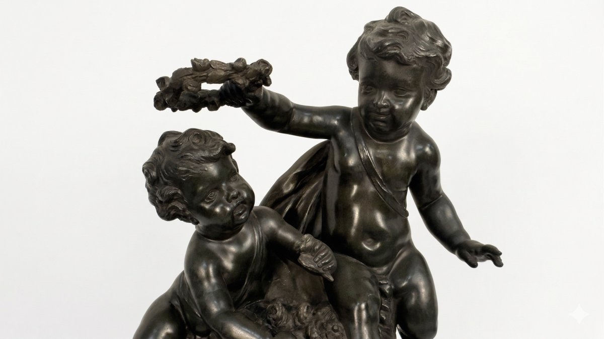 Orologio da tavolo in antimonio, XX secolo, Francia-photo-3