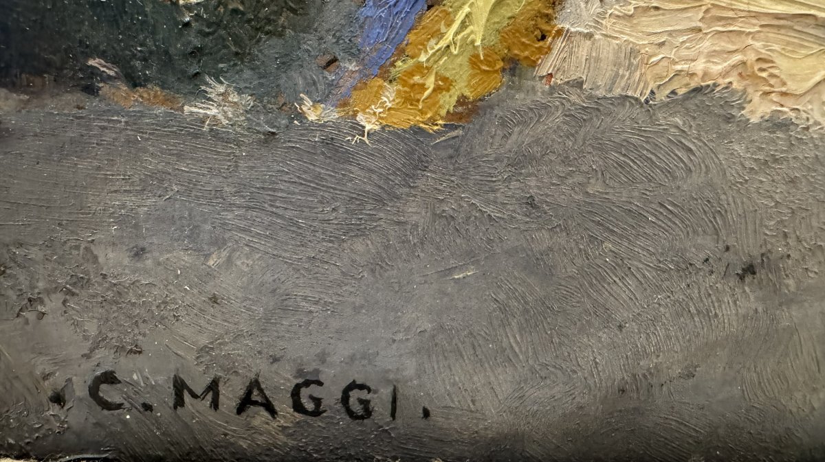 Cesare Maggi (Roma 1881 - Torino 1961) Strada di montagna-photo-3
