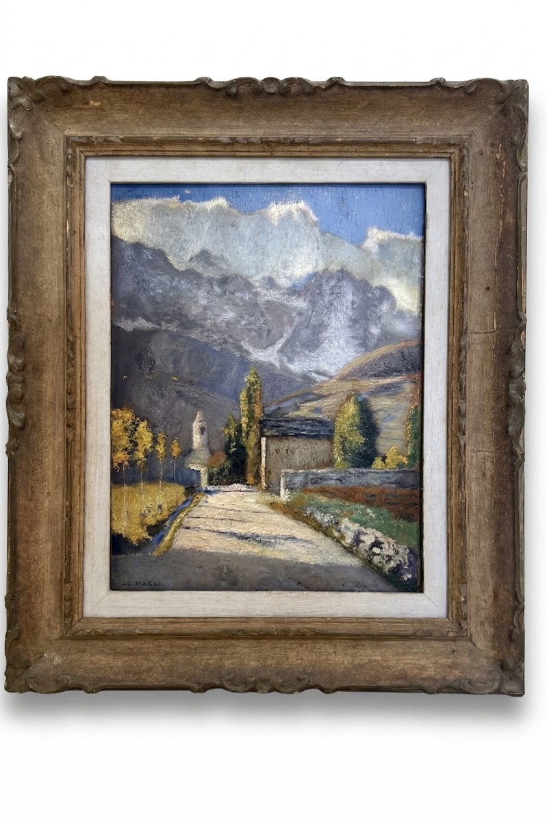Cesare Maggi (Roma 1881 - Torino 1961) Strada di montagna