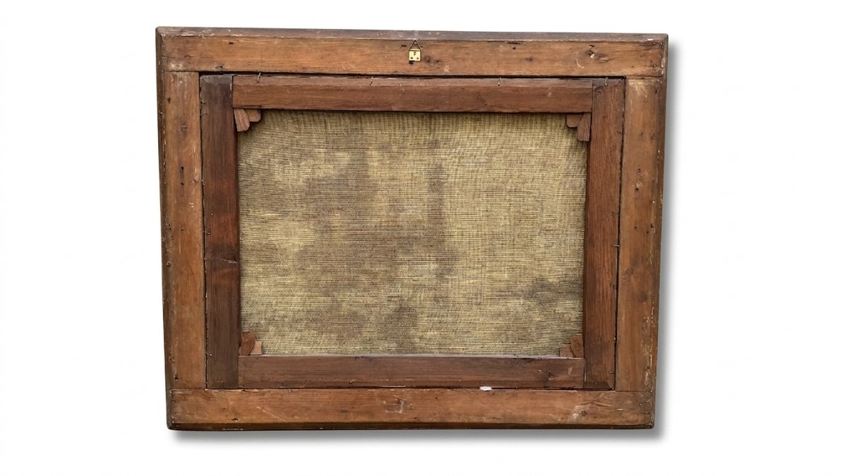 Camillo Corti (attivo nella seconda metà del XIX secolo) Agguato di soldati in un cortile-photo-2