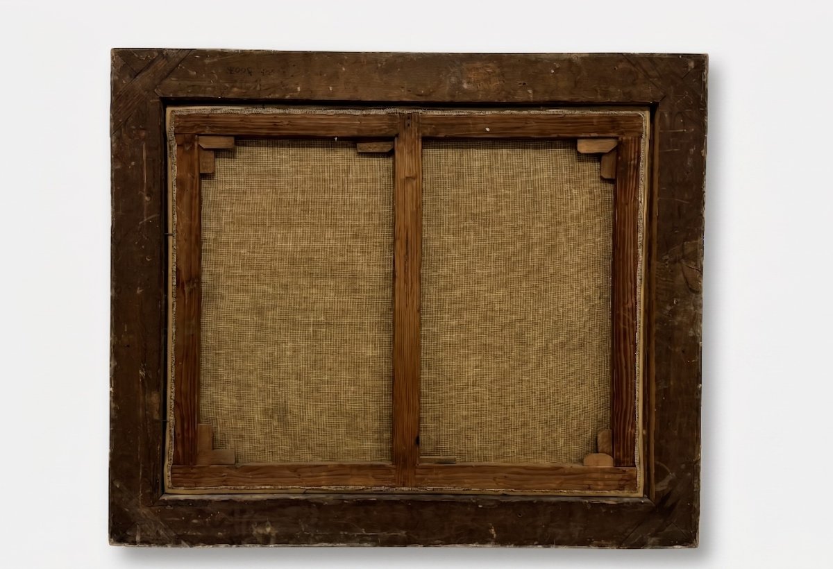 Anonimo del XVIII secolo,  Paesaggio con figura e lago sullo sfondo-photo-2