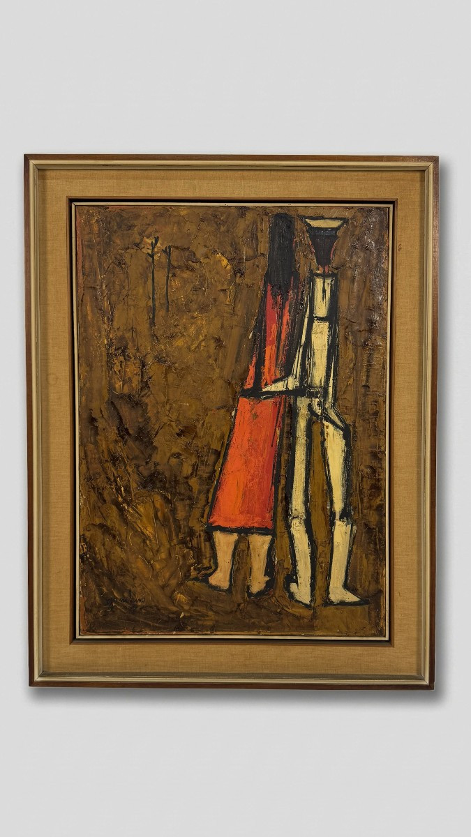 Giuseppe Gambino, (1928 - 1997) "Marinaio con ragazza", 1962
