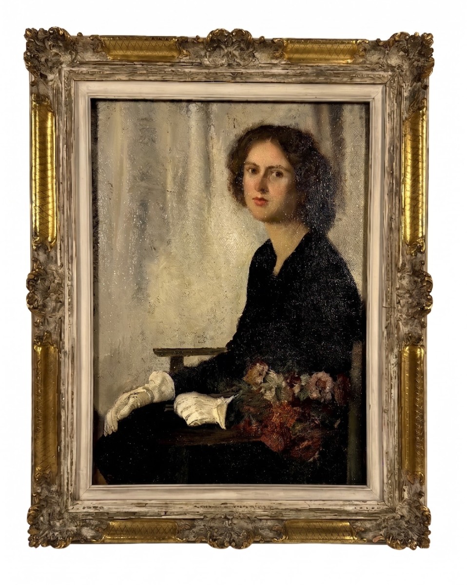 Pietro Gaudenzi,  Ritratto di signora seduta