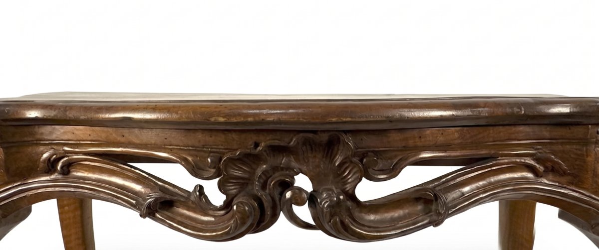 Console in  noce, veneto, XVIII secolo-photo-2