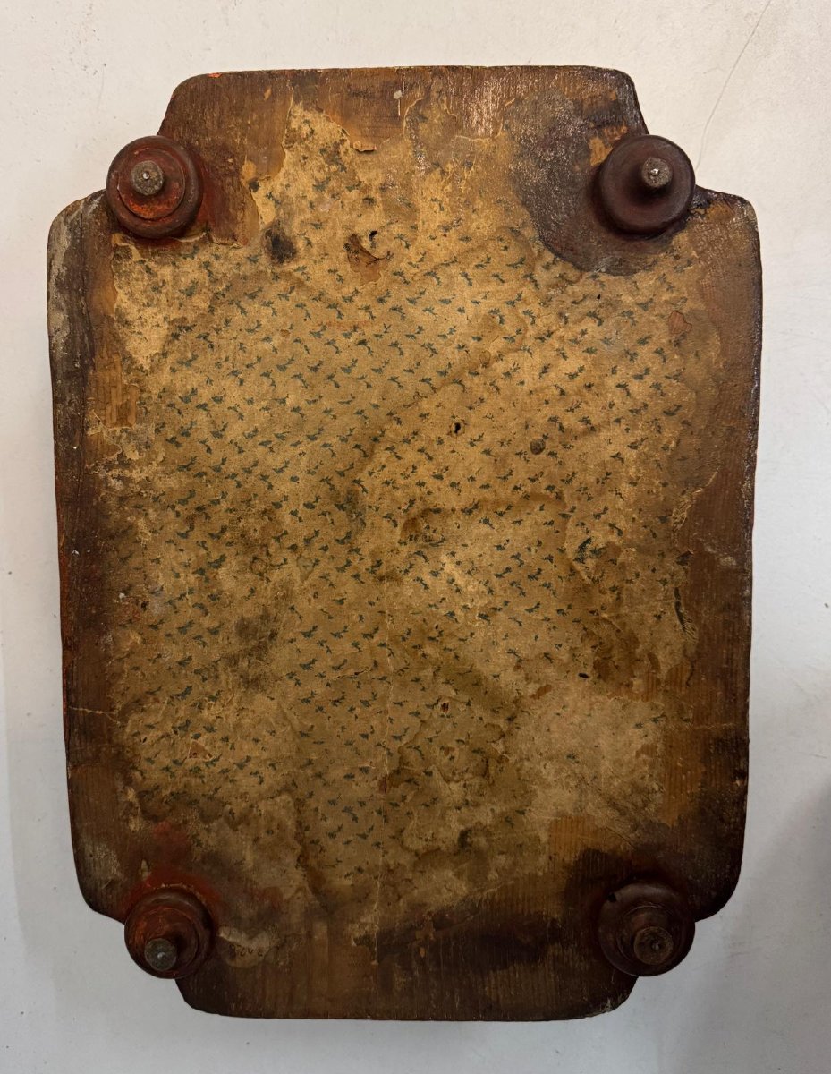 Scatola in legno laccato in policromia e arte povera, Venezia, XVIII secolo-photo-4