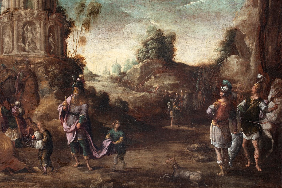 Domenico Carpinoni, "Adorazione dei Magi tra rovine classiche"-photo-3