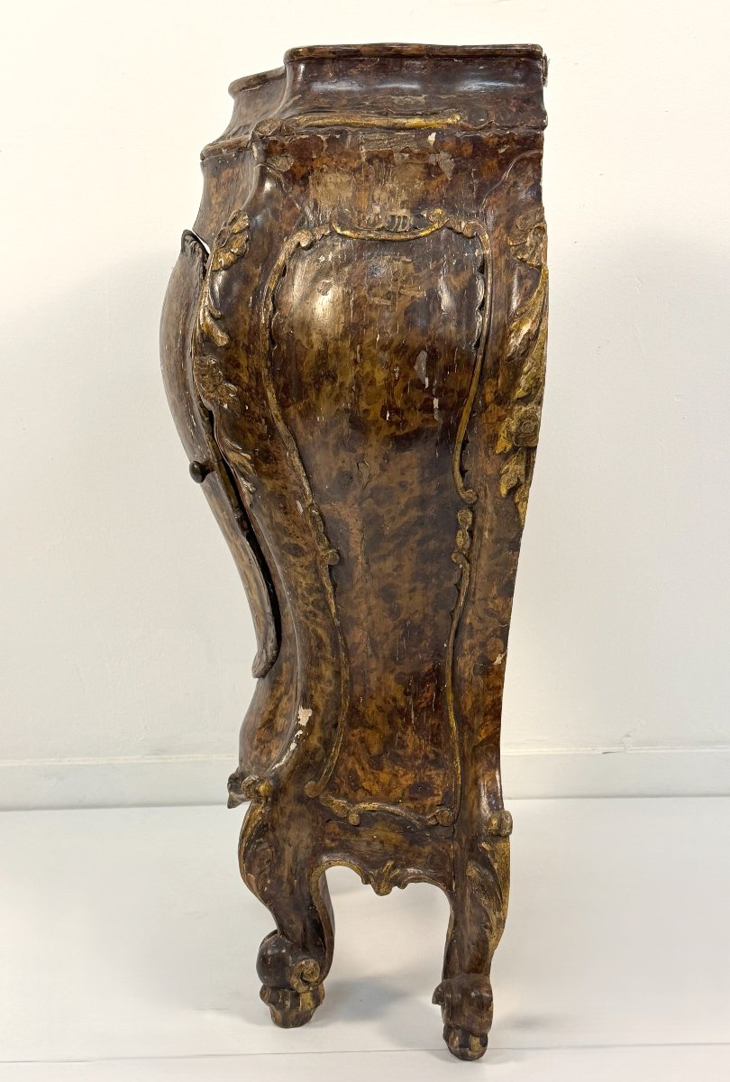 Comodino in legno laccato, Venezia, XIX secolo-photo-3