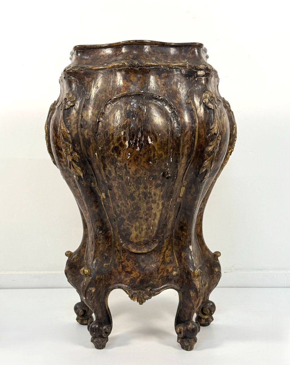 Comodino in legno laccato, Venezia, XIX secolo