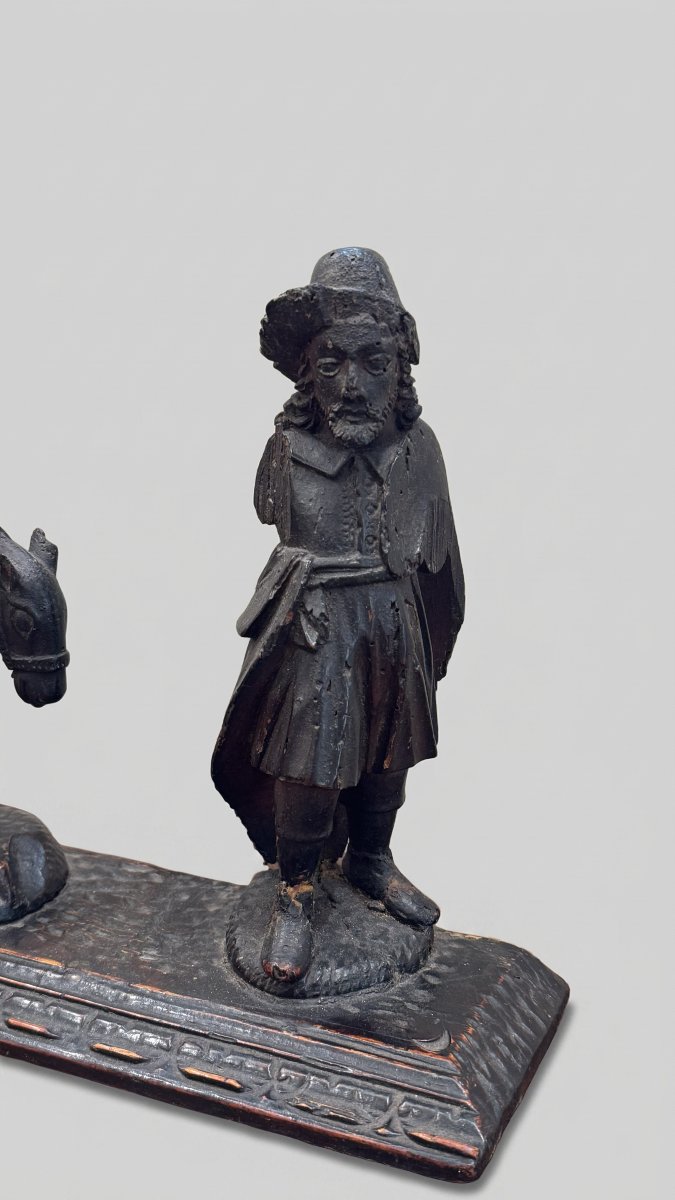 Scultore di ambito germanico del XVII secolo,  "Fuga in Egitto"-photo-3