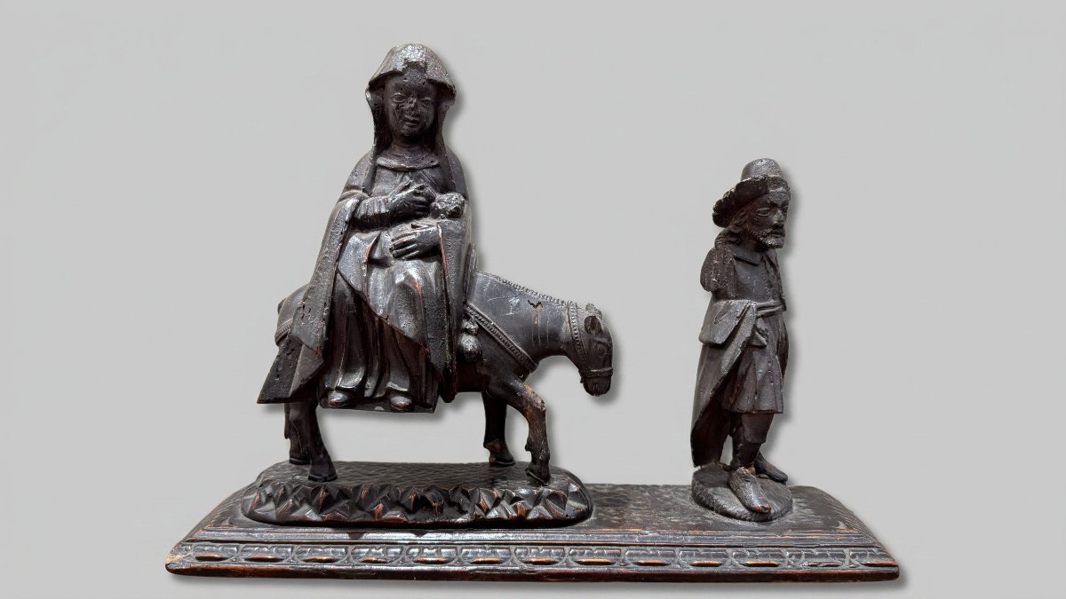 Scultore di ambito germanico del XVII secolo,  "Fuga in Egitto"