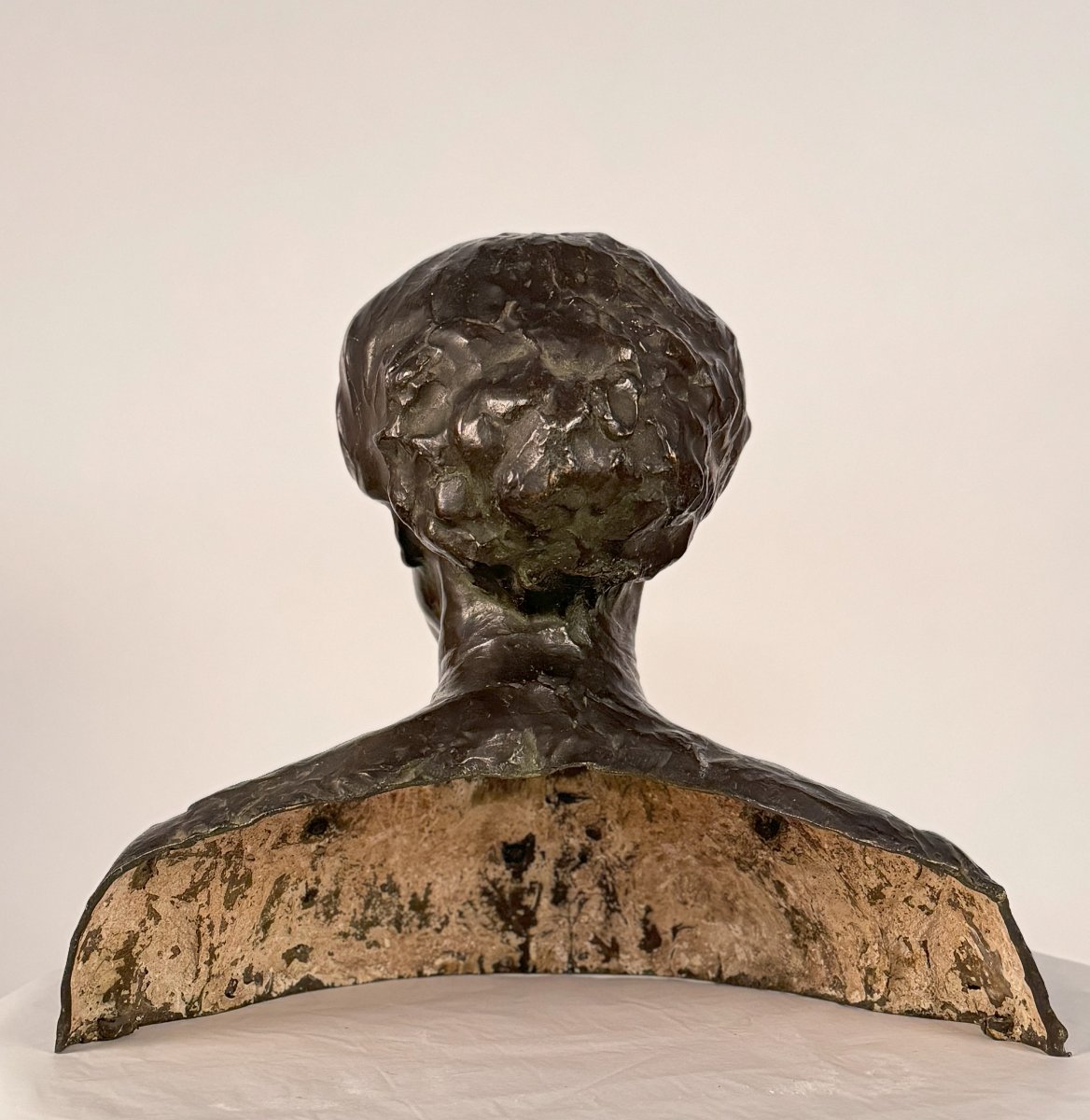 Anonimo degli inizi del XX secolo,  "Busto di donna anziana"-photo-3