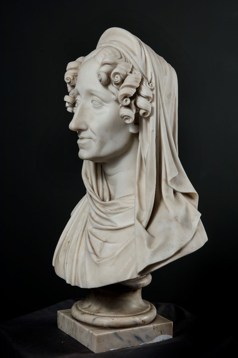 Giuseppe Bogliani (Torino 1805 - 1881), "Busto di Teresa Spinola Raggi"