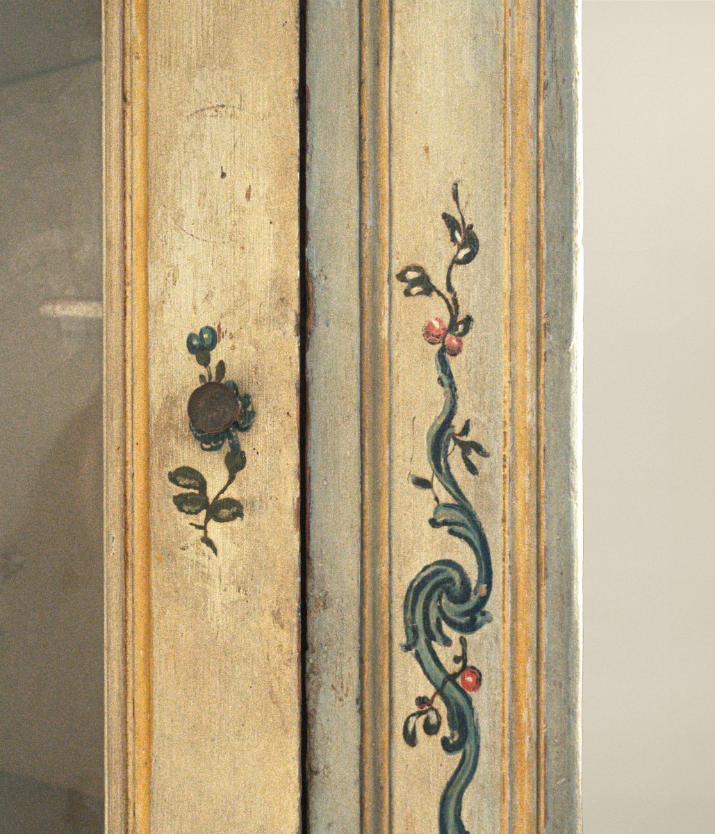 Grande angoliera in legno laccato, Genova, XVIII secolo-photo-2