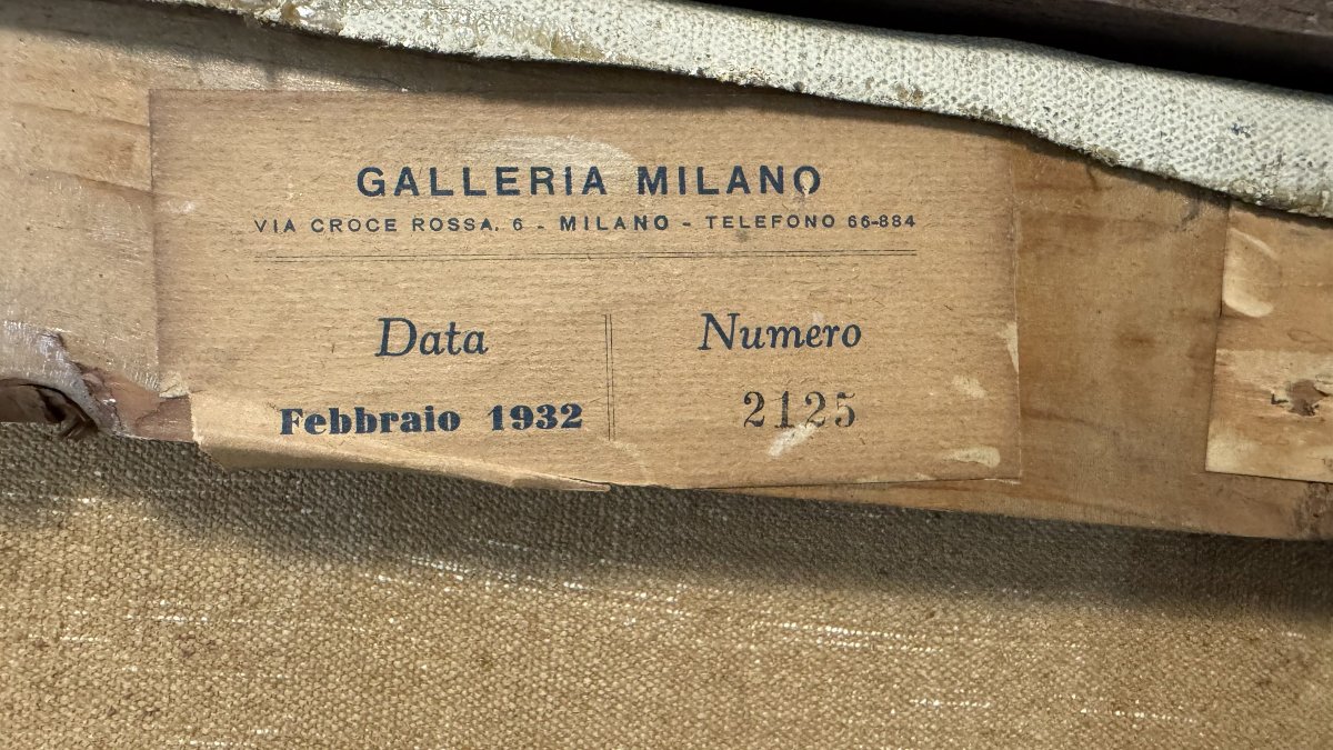 PIERO MARUSSIG , Sturla, paesaggio collinare con il campanile, 1929 circa-photo-2