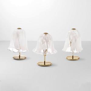 Tre lampade da tavolo Murano anni '70La Murrina