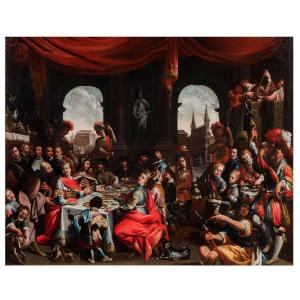 Barbelli Gian Giacomo (1604-1656)   "Convito per le nozze di Ester e Assuero"