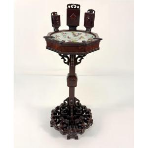 Gueridon du fumoir in mogano, Cina, seconda metà del XIX secolo