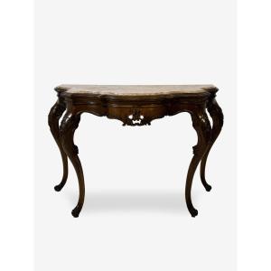 Console in noce, Veneto, XVIII secolo