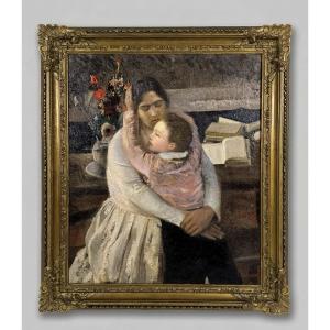 Pietro Gaudenzi , Abbraccio tra madre e figlia