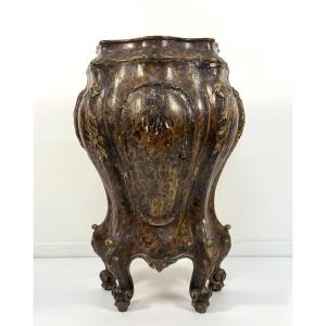 Comodino in legno laccato, Venezia, XIX secolo