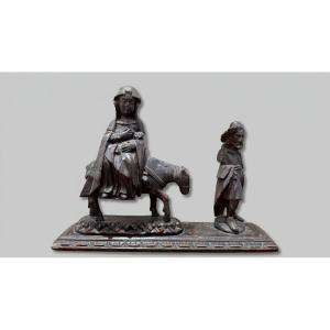 Scultore di ambito germanico del XVII secolo,  "Fuga in Egitto"