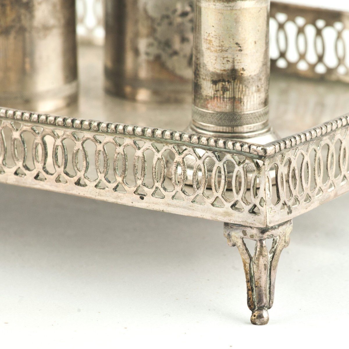 elegante calamaiera in argento napoletana-photo-5