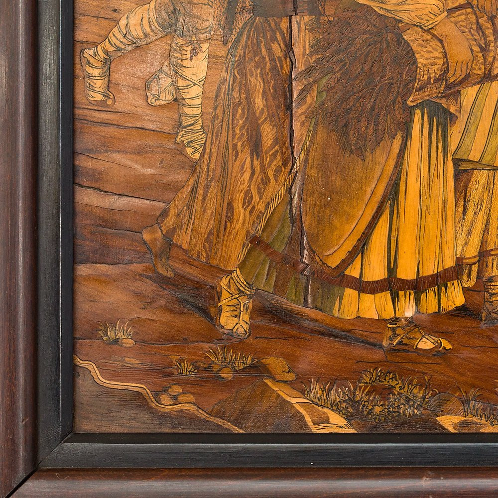 Placca raffigurante “il Carro di San Germano” firmata “Amerigo Gargiulo”-photo-1