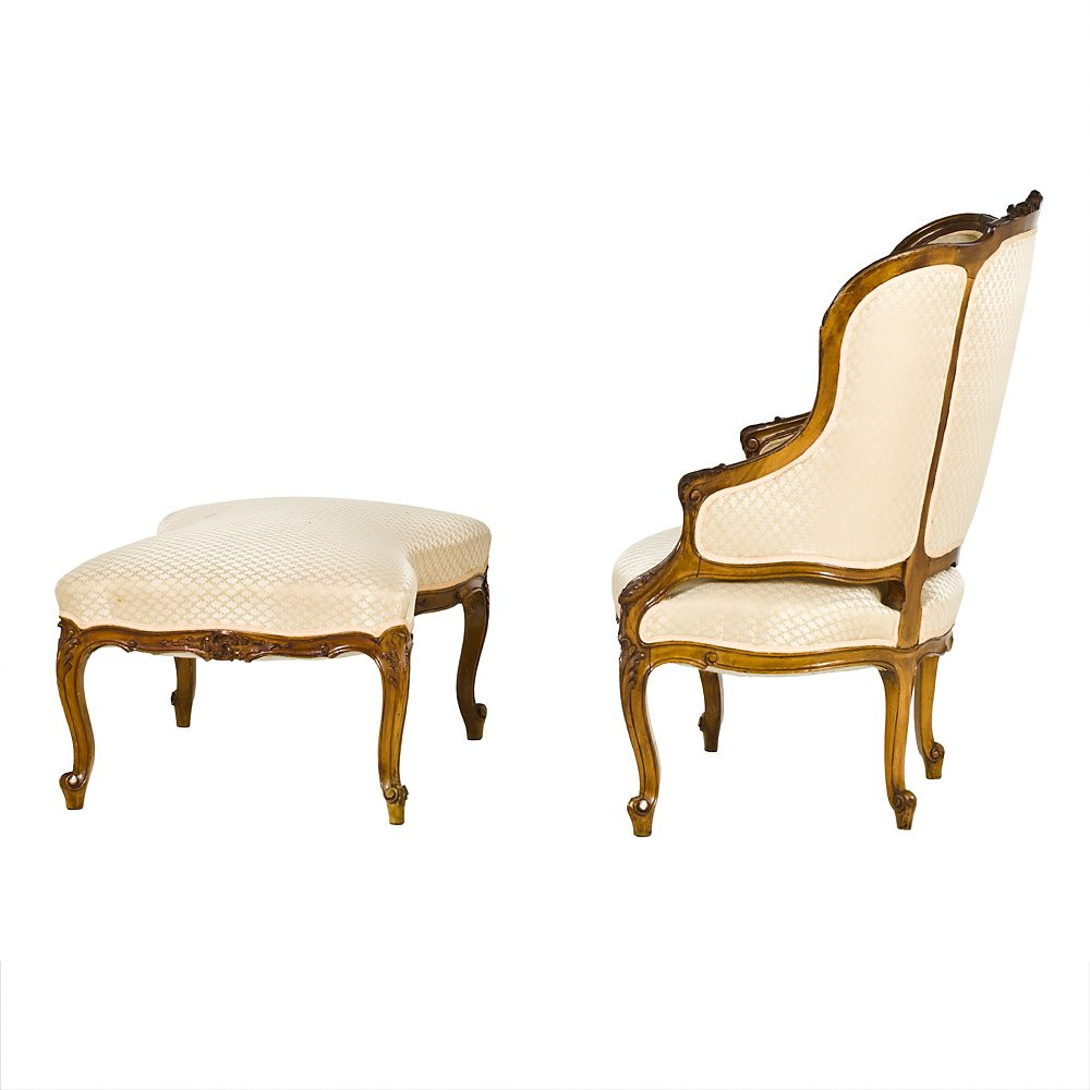 Poltrona chaise longue Luigi XV-photo-3