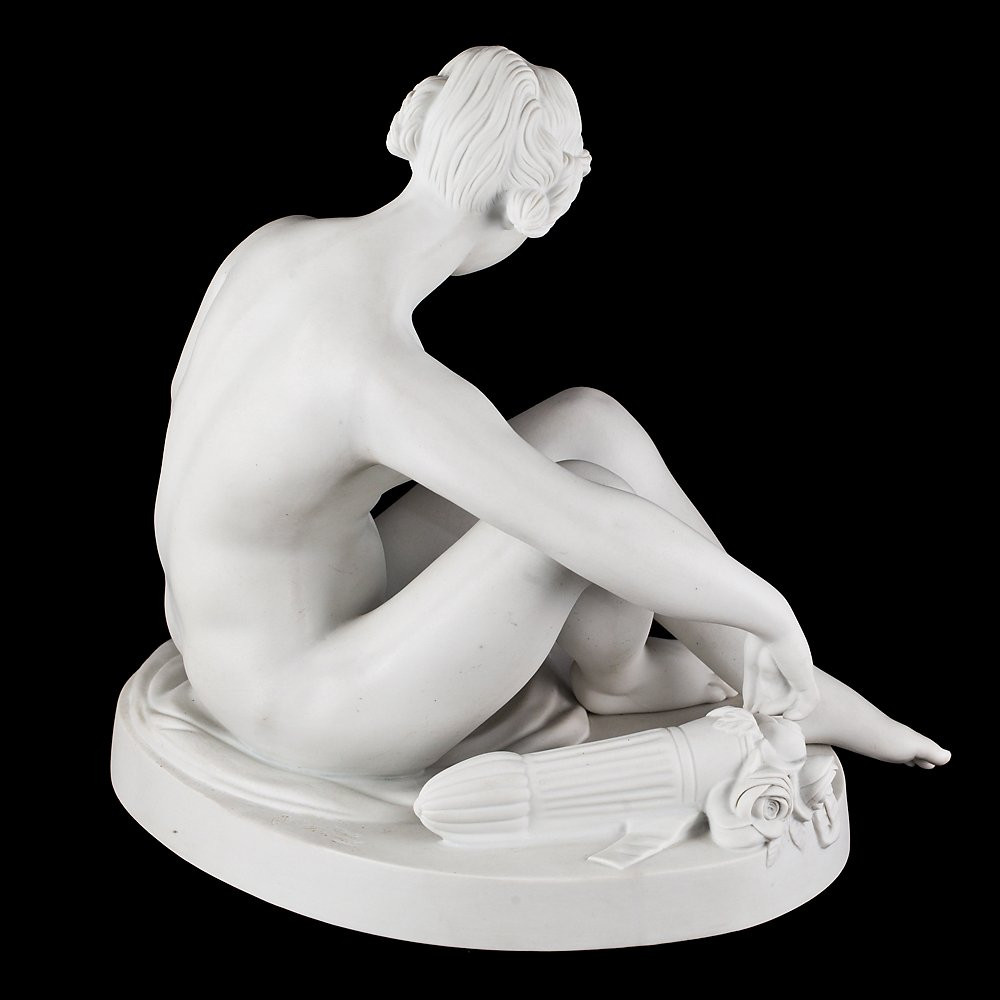 Scultura raffigurante Venere accovacciata-photo-4