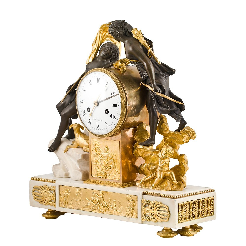 Orologio da tavolo Luigi XVI, quadrante firmato “Drouot à Paris”-photo-2