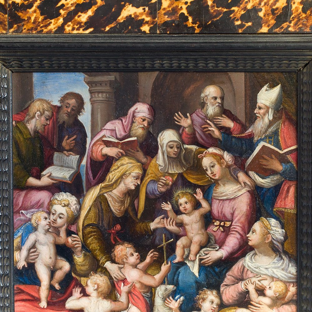 Dipinto raffigurante "Madonna con Bambino e Santi"-photo-2