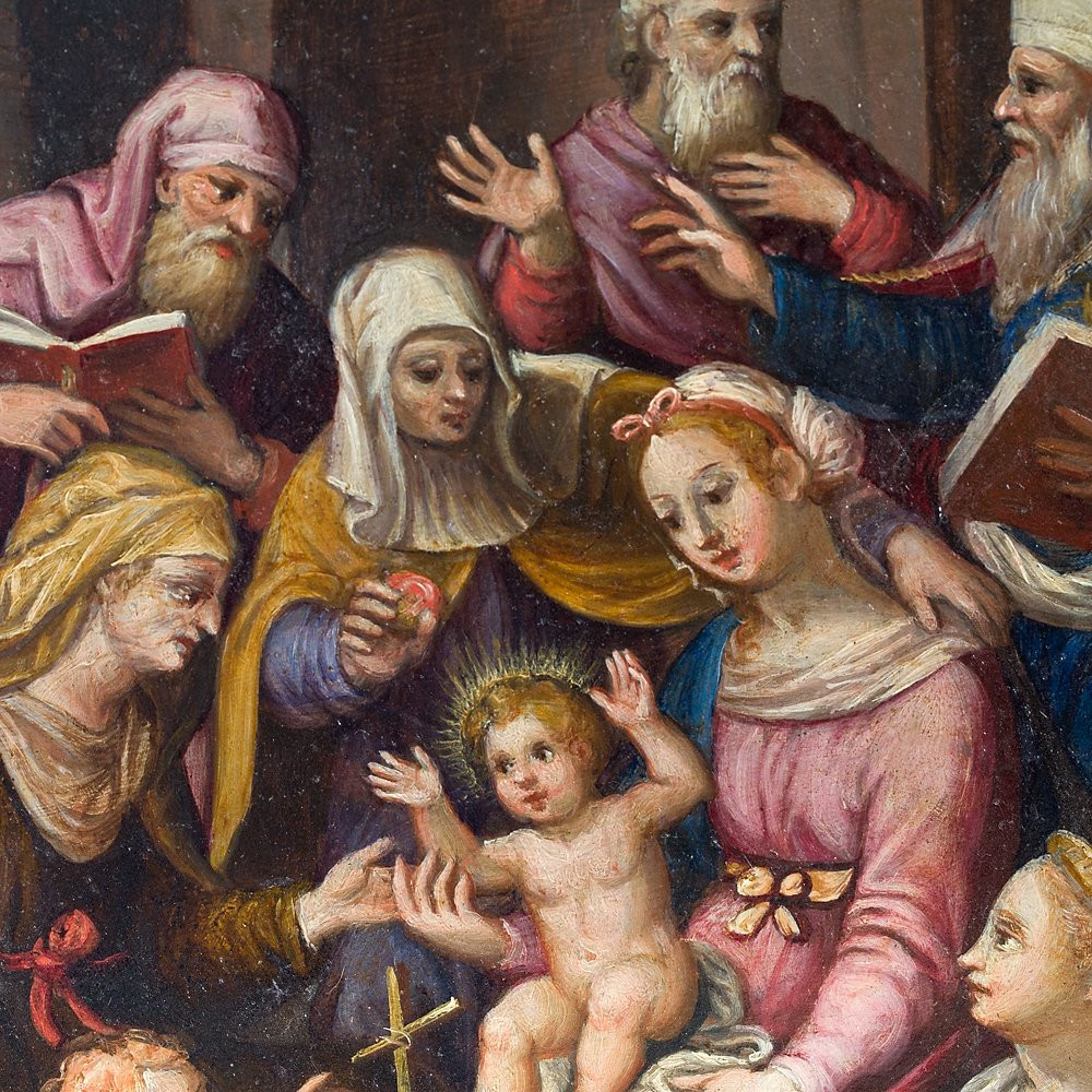Dipinto raffigurante "Madonna con Bambino e Santi"-photo-3