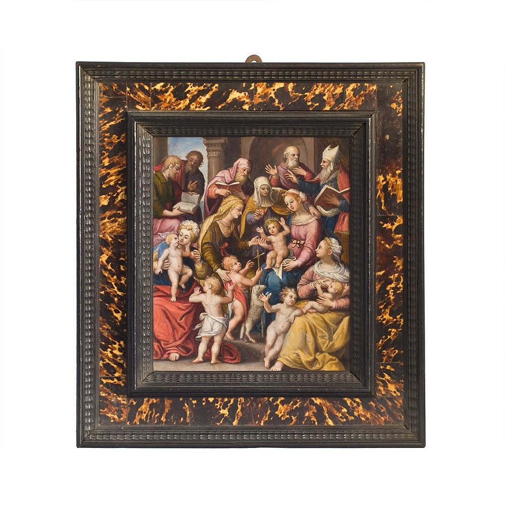 Dipinto raffigurante "Madonna con Bambino e Santi"