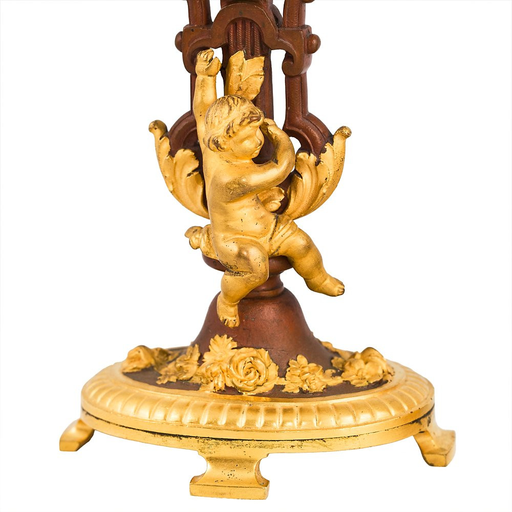 Coppia di Calici Cornucopia in cristallo-photo-3