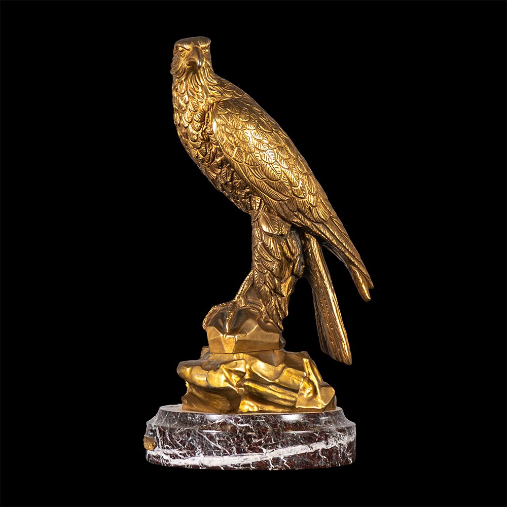Raffinata scultura di aquila – Antoine Louis Barye-photo-2