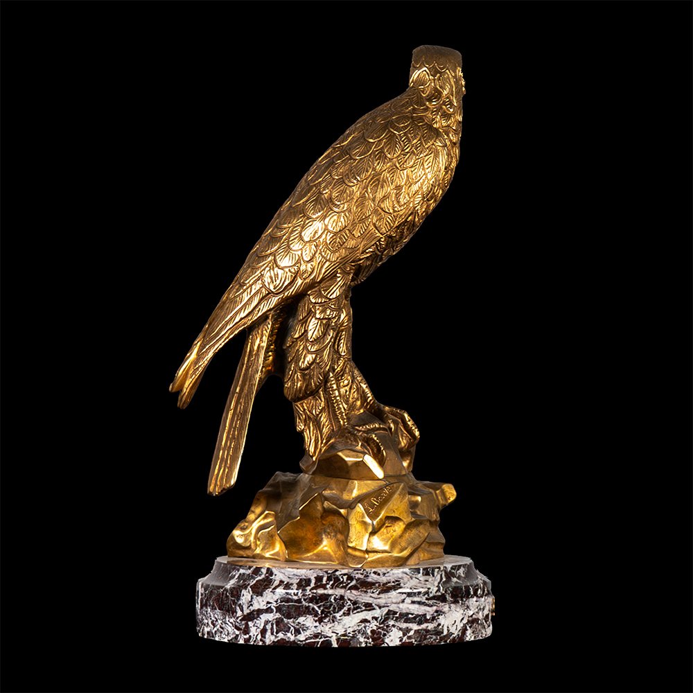 Raffinata scultura di aquila – Antoine Louis Barye-photo-3