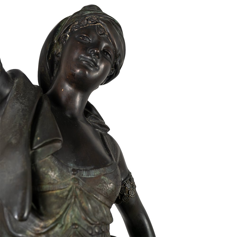 Scultura raffigurante una giovane donna danzante-photo-3