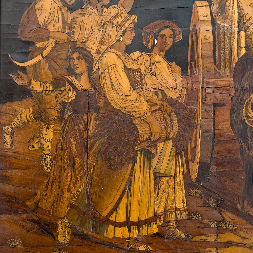 Placca raffigurante “il Carro di San Germano” firmata “Amerigo Gargiulo”-photo-4