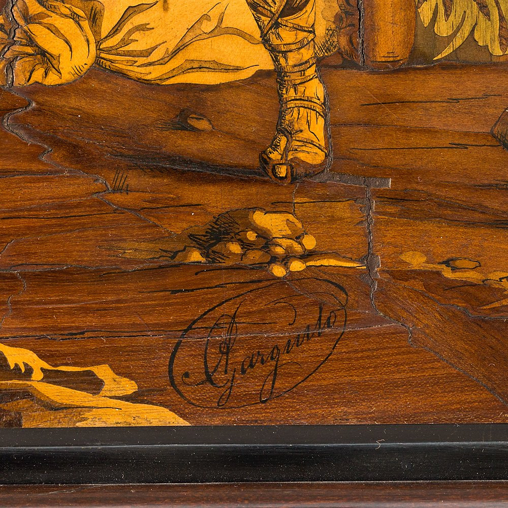 Placca raffigurante “il Carro di San Germano” firmata “Amerigo Gargiulo”-photo-2