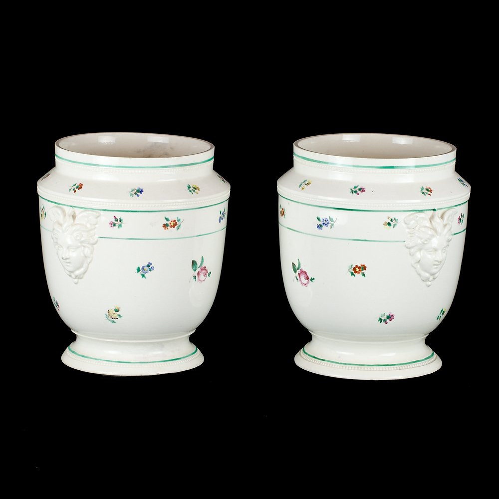 Coppia di Vasi in terraglia napoletani-photo-1