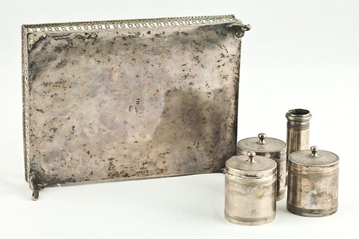 Calamaiera napoletana in argento-photo-1