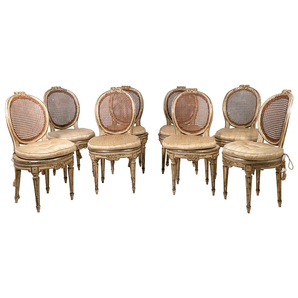 Set di Otto Sedie Luigi XVI-photo-2