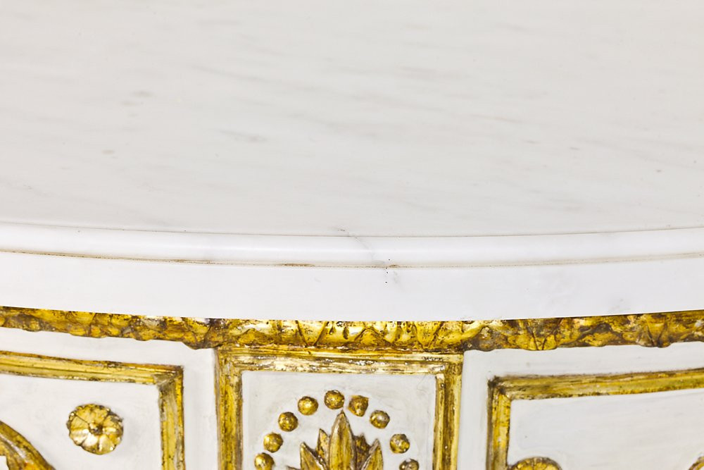 Consolle Luigi XVI a mezza luna-photo-3