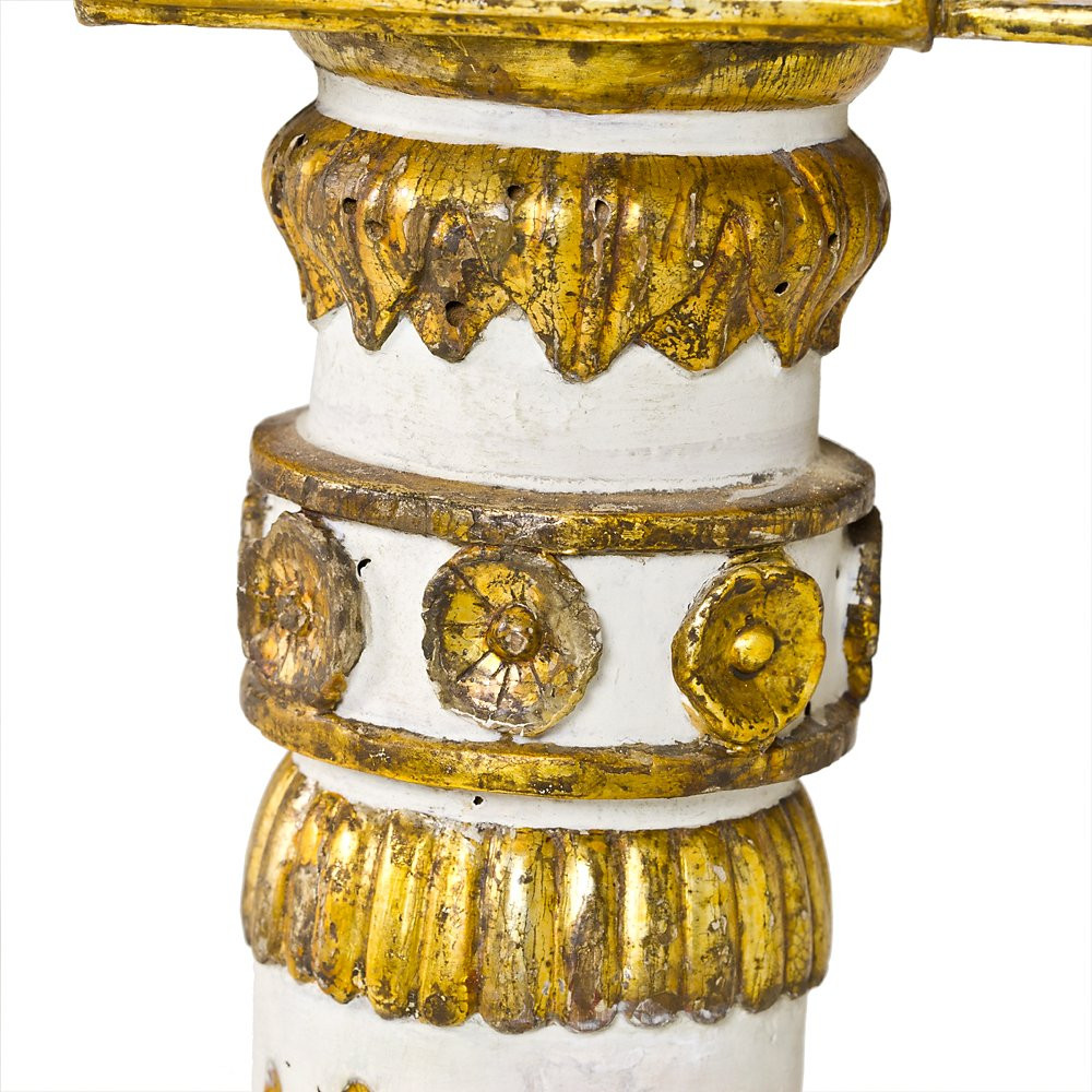 Consolle Luigi XVI a mezza luna-photo-5