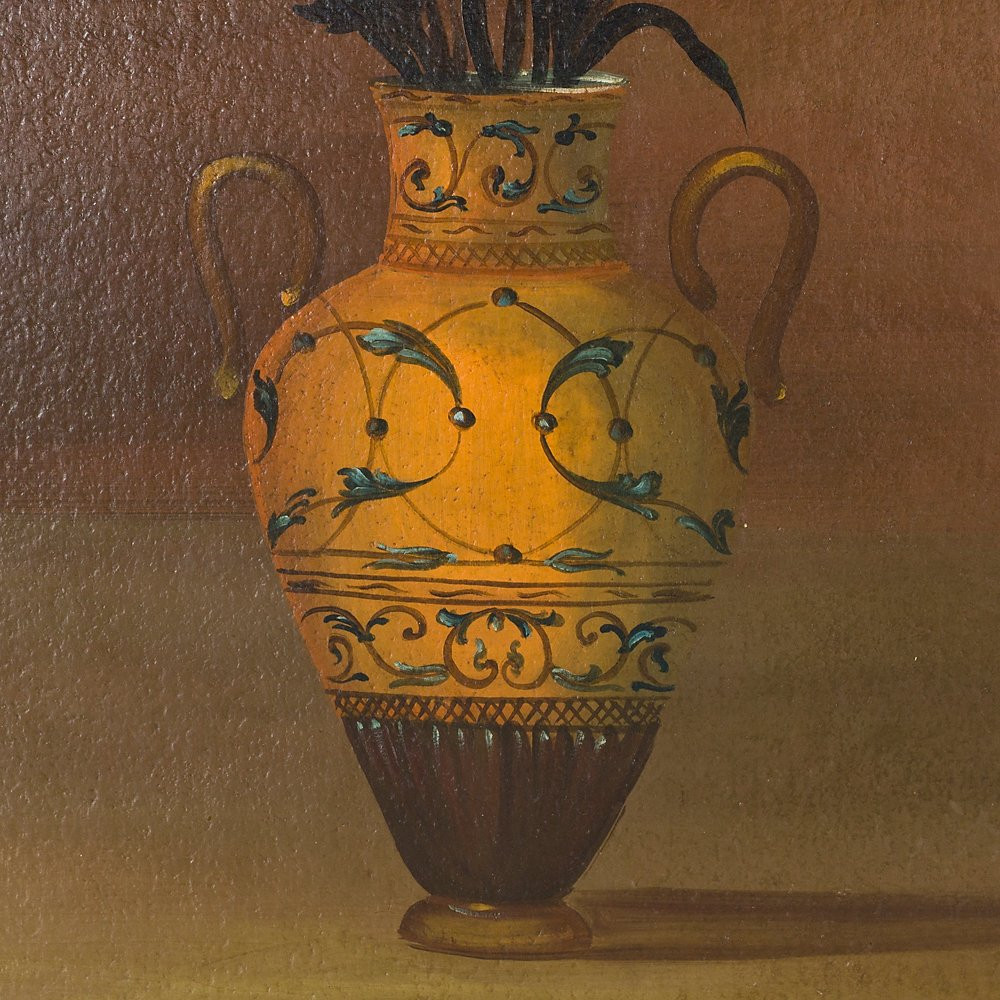 Coppia di Dipinti raffiguranti due Nature Morte-photo-4